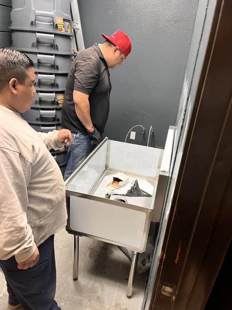 Commercial plumbing and sink installation in Columbiana